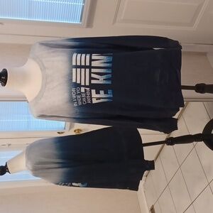 4/$60 New Blue "Be Kind" Long Sleeve Tee - Size 3XL (US18)